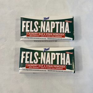 Fels-Naptha Laundry Bar Soap & Stain Remover Bar - 2 pack - 5 oz each NEW